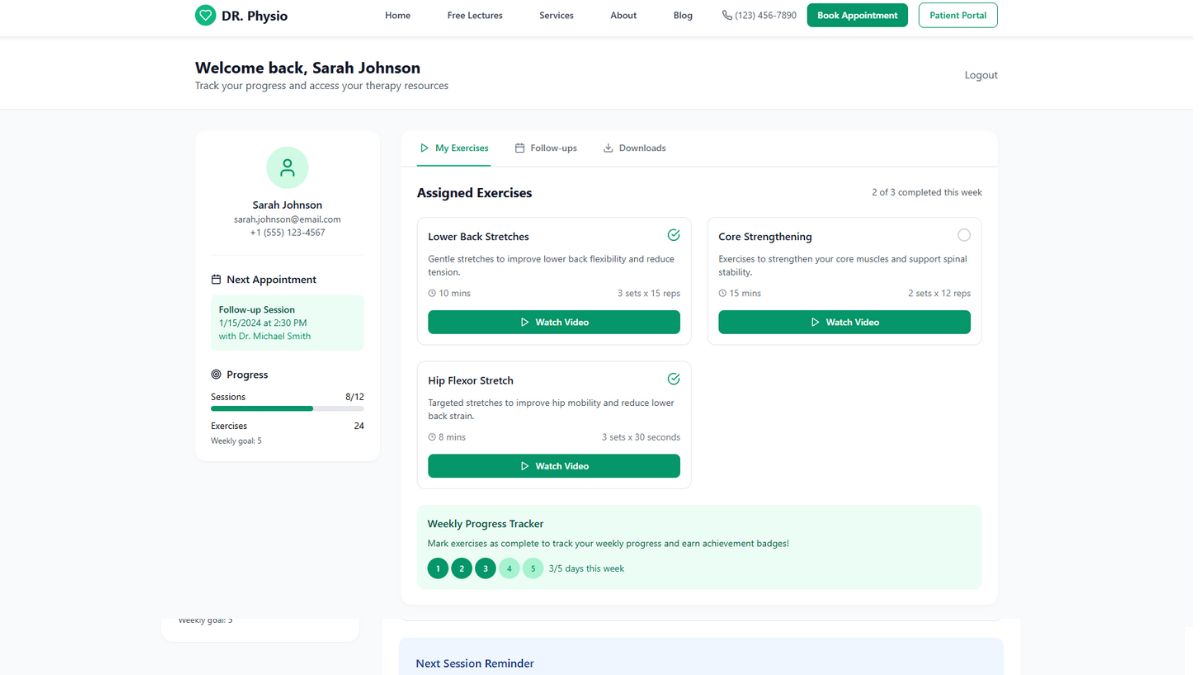 CareGrid Patient and Staff Dashboard